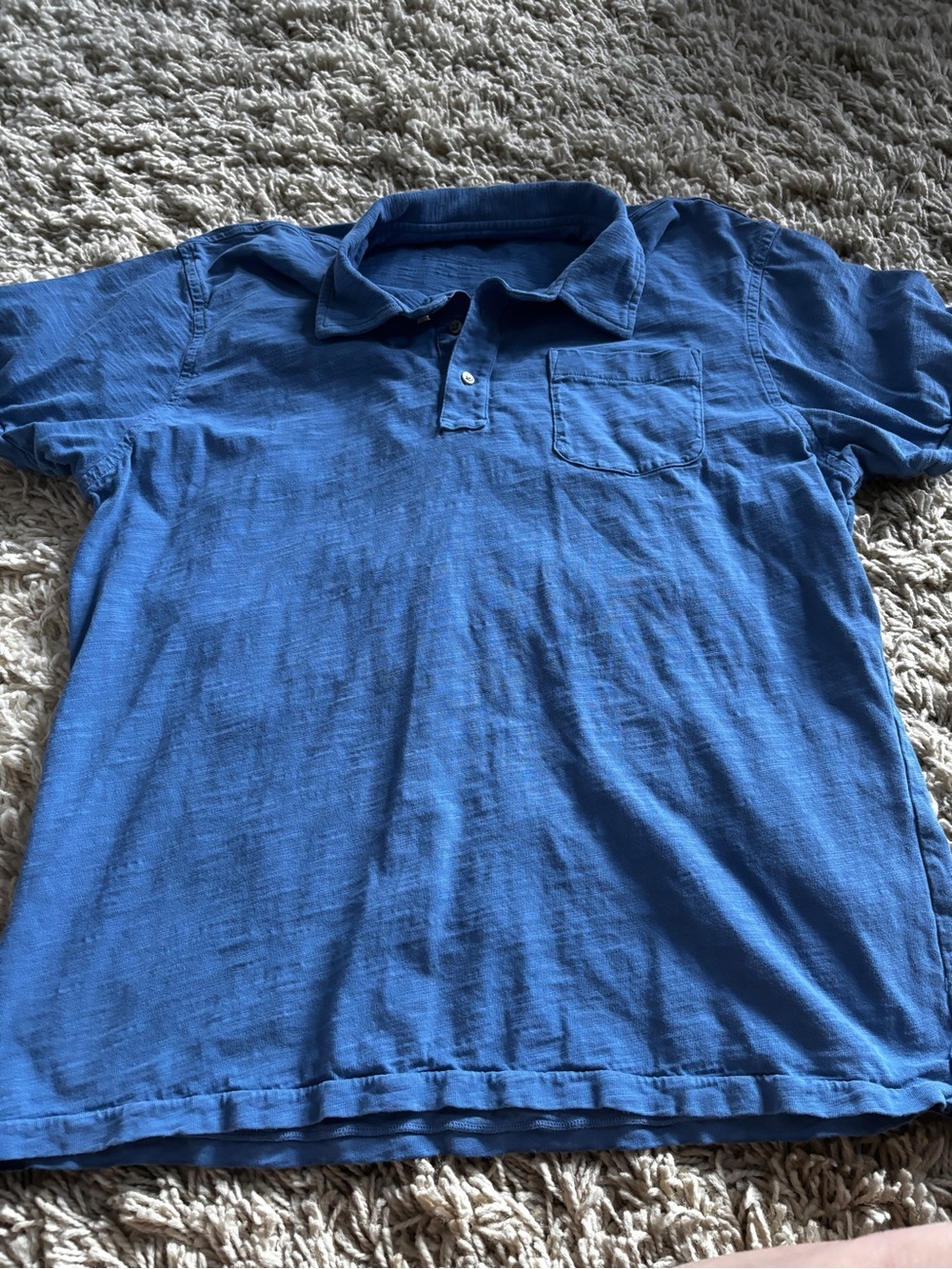 Alex Mill Classic Blue Men's blue Polo Shirt -XL
